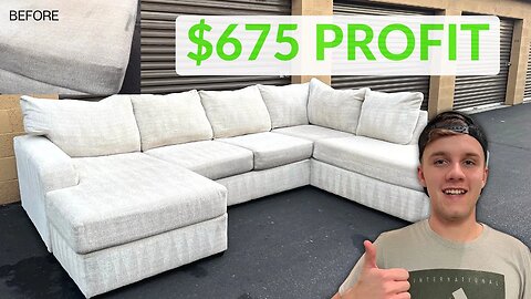 Ugly Couch Transformation (We Made $675 Profit) 🤑