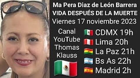 Creencias de la vida después de la muerte // Ma Pera Diaz de León Barrera 🇲🇽 (17-11-23)