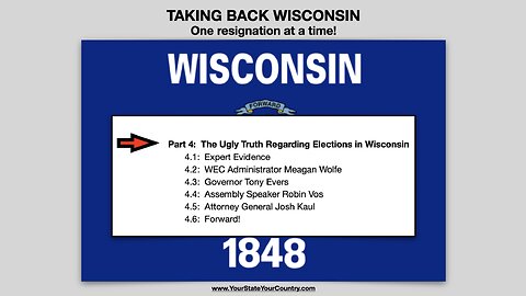 Part 4: The Ugly Truth Regarding Elections in Wisconsin