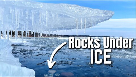 Finding Rocks Under ICE on Lake Superior | first hunt of the season