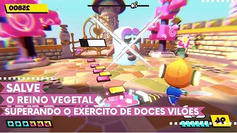 Rhythm Sprout: Sick Beats & Bad Sweets - Salve o Reino Vegetal Superando o Exercito de Doces Vilões