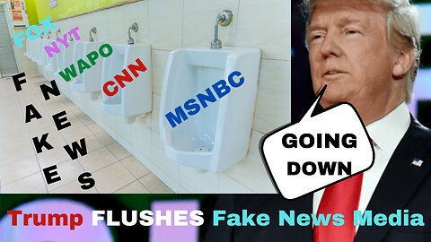 Donald Trump FLUSHES Fake News Media Down Toilet FAKE Reporting with NO Credibility Has Consequences