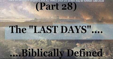 #28) Hosea's Wife = Israel's Life (The Last Days....Biblically Defined Series)