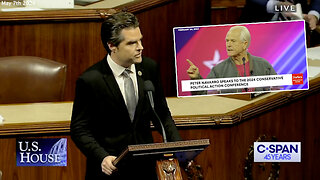 Peter Navarro | "Mr. Speaker, I Rise to Alert This House of the Actions of the Federal Bureau of Prisons Which Seem to Be Vindicating the Claim of Mr. Navarro That He Is Being Held As a Political Prisoner." - Rep Matt Gaetz