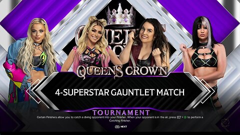 WWE 2k24 4WomenGaungletMatch Liv Morgan vs Alexa Bliss vs Nikki Cross vs Blair Davenport