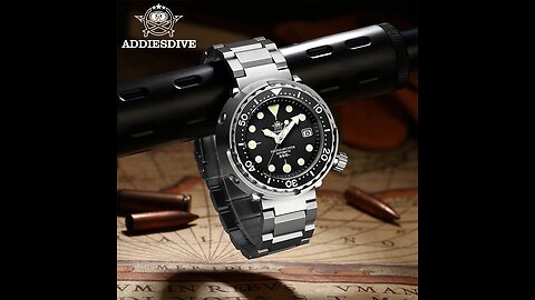 Automatic Mechanical Watch Male American Stainless Steel Scratch Proof Waterproof Diving Watch