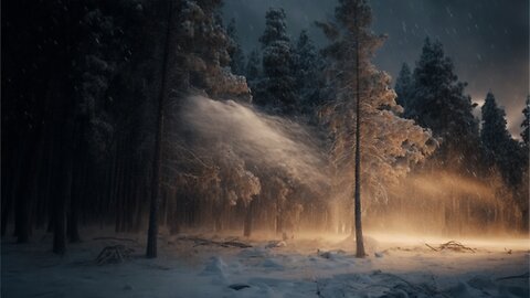 Ice Storm in a Pine Forest: 11 Hrs of Solitude