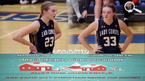 Alexa Ham and Olivia Kieffer Combined For 50 Pts!! Rapid City Christian Bring The Snow to Box Elder!