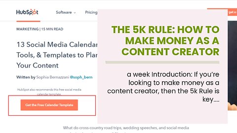 The 5k Rule: How to Make Money as a Content Creator with Under 5,00words