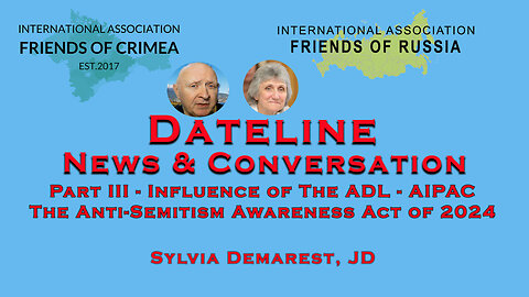 Anti-Defamation League (ADL) - AIPAC - The Anti-Semitism Awareness Act of 2024