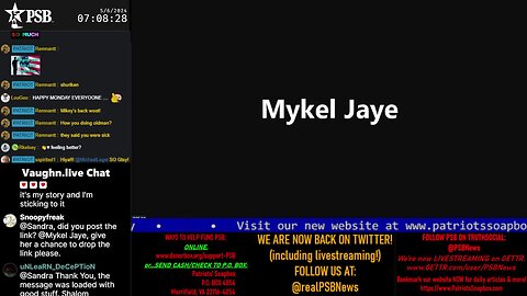 2024-05-06 07:00 EDT - Patriots Soapbox AM: with MykelJaye, SkyeBreeze