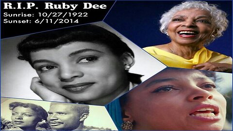 The BEST interview given by Ruby Dee