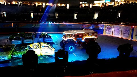 #5alarm at Hot Wheels Monster Truck Glow Party