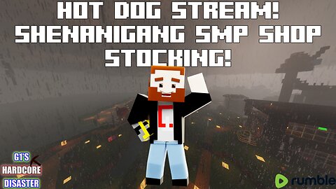 I'm Wearing A Hot Dog Costume... Stocking The Shop! Decorating Said Shop! - Shenanigang SMP