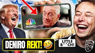 Robert De Niro Has PSYCHOTIC MELTDOWN Crying Anti-Trump Rant on LIVE-TV | Elon Musk NUKES Him 🤣