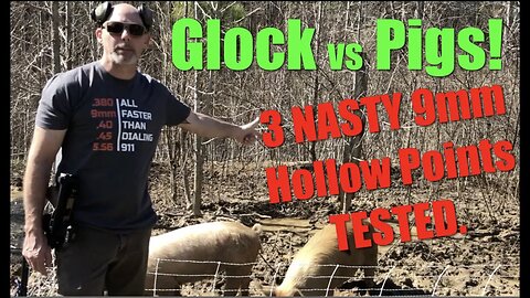 Glock VS Pigs! TOP 3 NASTY 9mm Hollow Points for SELF DEFENSE. Affordable & Available 9mm Carry Ammo