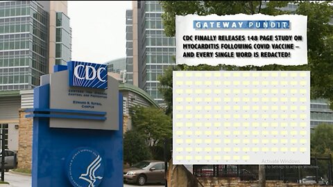 CDC Released FULLY REDACTED Myocarditis Study
