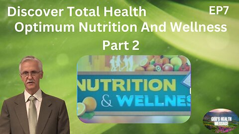 Dr. Rob McClintock: (7/7) Optimum Nutrition and Wellness- Part 2-How to Get Healthy and Stay Healthy