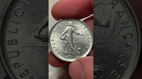 Overly Excited Overview Of A 5 Franc Coin