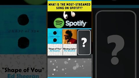 What is the most-streamed song on Spotify? #shorts #trivia #music #shopify #theweeknd #edsheeran