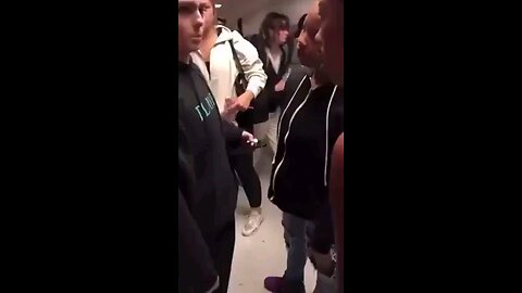 Bunch of cowards jump a single girl. So brave when it's 10 against 1.