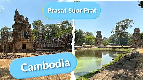 Prasat Suor Prat ប្រាសាទសួព្រ័ត - 12 Identical Towers In Central Angkor Thom - Cambodia 2024