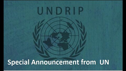 Special Announcement from United Nations