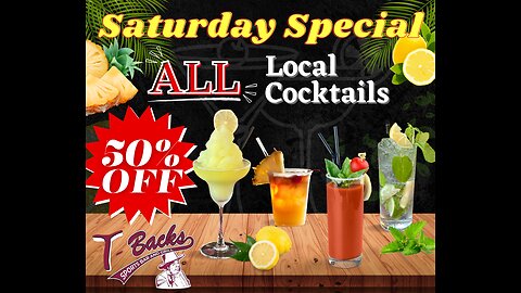 T-Backs Sports Bar and Grill Sports Schedule and Pizza special for Saturday May 04, 2024