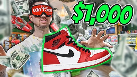 $1000 BLINDFOLD CHALLENGE *COULD YOU NAME THESE SNEAKERS?*