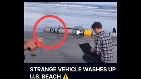 Strange vehicle washes up on u.s beach ⚠️