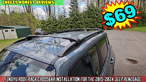 FengYu Roof Rack Cross Bars luggage rack Jeep Renegade 2015-2024 assembly installation