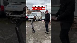 How to get on a E-SCOOTER