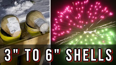 Testing 3" 4" 5" & 6" fireworks shells in a blizzard 🥶