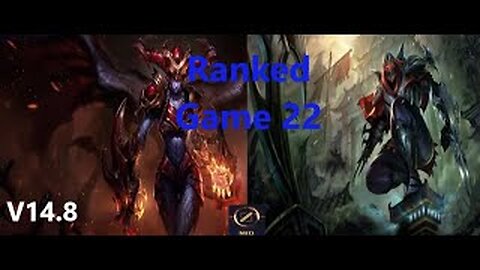 Ranked Game 22 Shyvana Vs Zed Mid League Of Legends V14.8