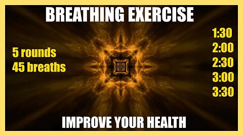 Improve your health with 5 rounds of Wim Hof Breathing Technique