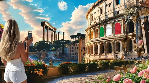 Immerse yourself in the timeless charm of Rome with this captivating video!