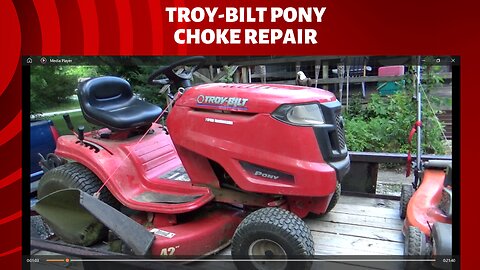 troy-bilt pony choke repair for FREE