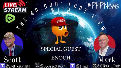LIVE! 9pm EST! The 40K Foot View w/Scott & Mark! With Enoch!