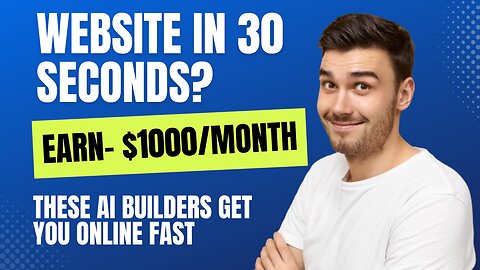 Build a Website in Minutes! Top 3 AI Website Builders (No Coding Required)