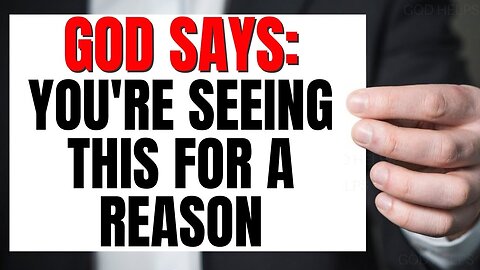 God Says 👉👉👉 There Is a Reason You're Seeing This! | Gods Urgent Message To You