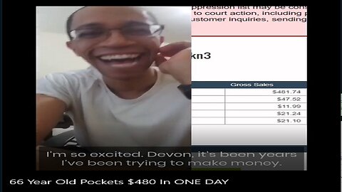 66 Year Old Pockets $480 In ONE DAY (How to Make Money Online Fast)