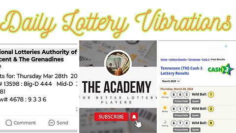 Monday Daily Lottery Vibrations and News 5-6-24