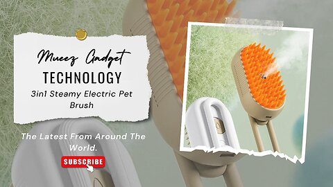 3in1 Steamy Electric Pet Brush | Link in description