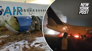 Intense video shows Boeing 737 skids off runway during horror takeoff in Senegal
