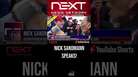 Nick Sandmann Speaks! #shorts