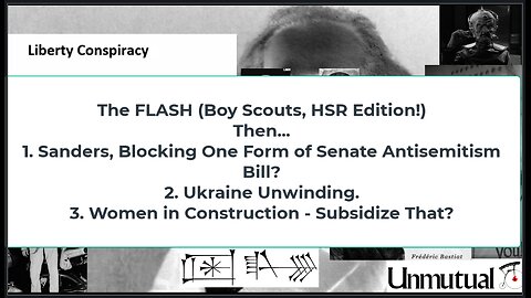 Liberty Conspiracy LIVE 5-8-24! Sanders Derails Antisemitism Bill? Subsidize HardHat WOMEN? Ukraine