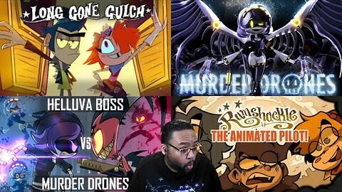 Long Gone Gulch, Murder Drones, Murder Drones vs Helluva Boss & Ramshackle Animation BUNDLE