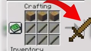 He craft sword like this in Minecraft 😱😱