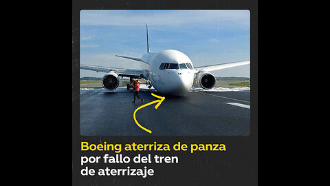 Un Boeing 767 realiza un aterrizaje de panza en Estambul