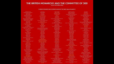 The committee of 300 🧬⚛️🧬